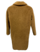 Stand Studio Light Brown Polyester Long Sleeve Fleece Maxi Buttons Coat Light Brown