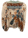 Ulla Johnson Size 2 Peach, Teal & Brown Cotton Blend Long Balloon Sleeve Top Peach, Teal & Brown / 2