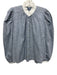 Alix of Bohemia Size M Blue & White Cotton Long Sleeve Puff Shoulder Striped Top Blue & White / M