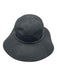 Kooringal Black Polyester Woven Leather Strap Wide Brim Sun Hat Black / 58cm