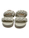 Dolce Vita Shoe Size 8 Cream White Leather Upper Braided Two Straps Sandals Cream White / 8