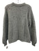 Anine Bing Size S Light Gray Alpaca Blend Ribbed Knit Heathered Pullover Sweater Light Gray / S