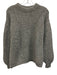Anine Bing Size S Light Gray Alpaca Blend Ribbed Knit Heathered Pullover Sweater Light Gray / S