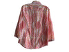 Robert Graham Size Est L White Red Yellow Cotton Collared Button Up Top White Red Yellow / Est L