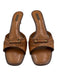 Louis Vuitton Shoe Size 41 Brown Leather Upper Mule Wingtip Detail Slide Sandals Brown / 41