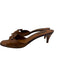 Louis Vuitton Shoe Size 41 Brown Leather Upper Mule Wingtip Detail Slide Sandals Brown / 41
