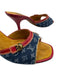 Louis Vuitton Shoe Size 41 Blue, Red & Tan textile upper Monogram Denim Sandals Blue, Red & Tan / 41