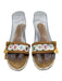 Louis Vuitton Shoe Size 40 White, Beige & Multi Coated Canvas & Leather Sandals White, Beige & Multi / 40