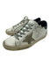 Golden Goose Shoe Size 35 White Gray & Navy Leather Lace Up Distressed Sneakers White Gray & Navy / 35
