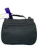 Prada Navy Blue Nylon Silver Hardware Triangle Logo Double Buckle flap Bag Navy Blue / Small