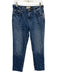 L'agence Size 26 Medium Wash Cotton Denim Mid Rise Whiskering Tapered Jeans Medium Wash / 26