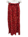 Ulla Johnson Size Small red & cream Cotton Blend Gathered Abstract Print Skirt red & cream / Small