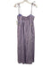 Line & Dot Size XS Purple & Red Cotton Spaghetti Strap Tie Shoulder Dress Purple & Red / XS