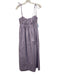 Line & Dot Size XS Purple & Red Cotton Spaghetti Strap Tie Shoulder Dress Purple & Red / XS
