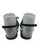 Stuart Weitzman Shoe Size Est 7 Black Leather Upper Thong Bow Detail Sandals Black / Est 7