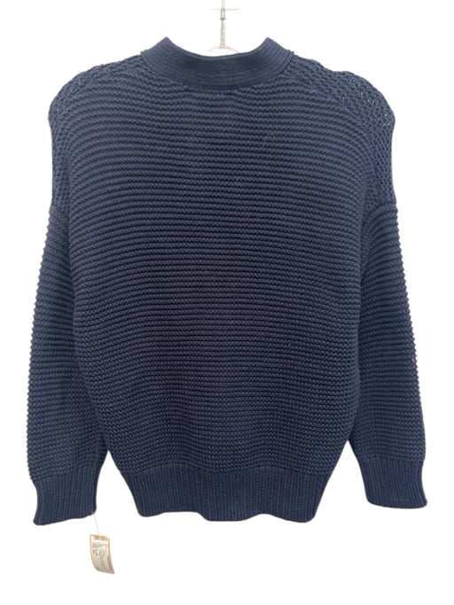 Alex Mill Size XS Navy Cotton Long Sleeve Knit Cardigan Crop Sweater Navy / XS