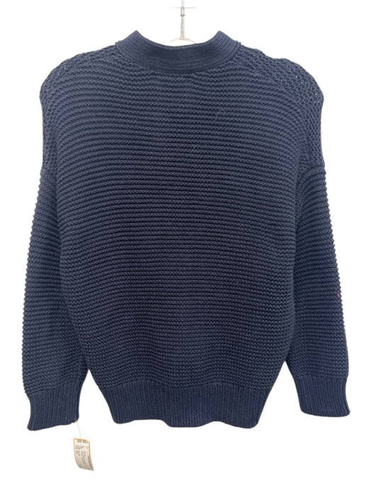 Alex Mill Size XS Navy Cotton Long Sleeve Knit Cardigan Crop Sweater Navy / XS