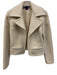 Ralph Lauren Collection Size 6 White Cashmere Long Sleeve Open Collar Jacket White / 6
