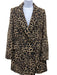 Veronica Beard Size 2 Black & Brown Wool & Polyester blend Leopard Print Coat Black & Brown / 2