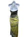 Simkhai Size 2 Blue & Yellow Polyester Blend Abstract Gradient Tie Neck Dress Blue & Yellow / 2