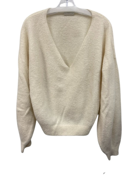 IDA+S Size estimated M Cream White Missing Fabric Tag V Neck Long Sleeve Sweater Cream White / estimated M