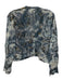 Avant Toi Size S Blue & Brown Print Poliamide Blend V Neck Tie Dye Cardigan Blue & Brown Print / S
