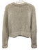 White + Warren Size S Light Gray Cashmere Open Knit Long Sleeve Sweater Light Gray / S
