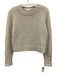 White + Warren Size S Light Gray Cashmere Open Knit Long Sleeve Sweater Light Gray / S