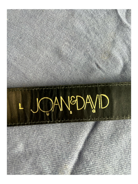 Joan & David Brown Leather Silver Buckle Belts Brown / Large