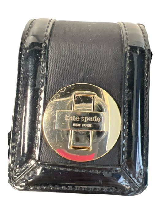 Kate Spade Black Nylon Patent Leather 1 strap Twist Lock Bag Black / Medium
