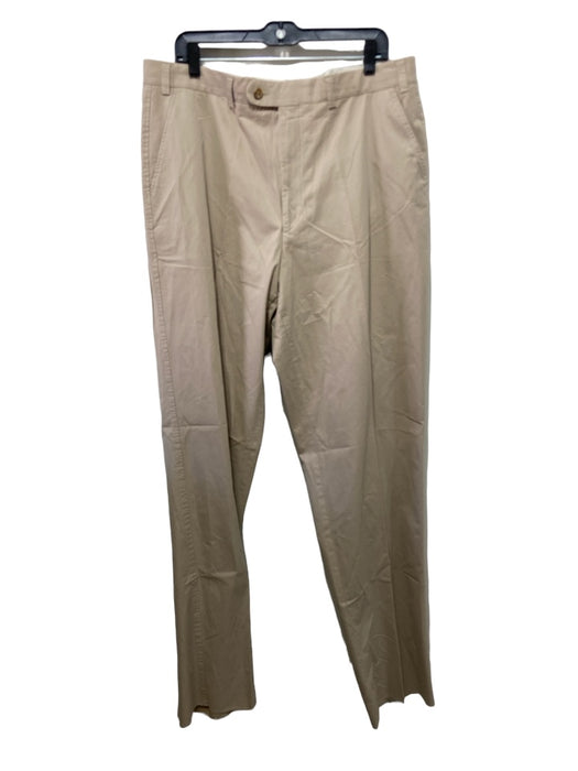 Hiltl NWT Size 38 Khaki Cotton Solid Zip Fly Men's Pants 38