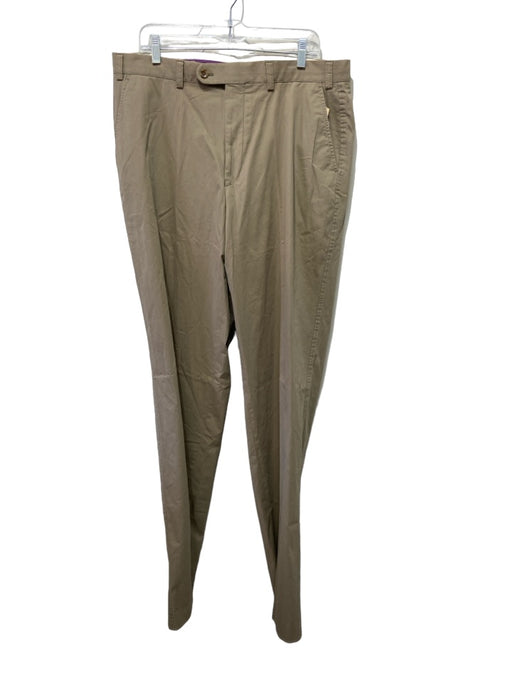 Hiltl NWT Size 38 Khaki Cotton Solid Zip Fly Men's Pants 38
