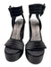 Pedro Garcia Shoe Size 36 Black Satin Ankle Buckle Fringe Platform Sandals Black / 36