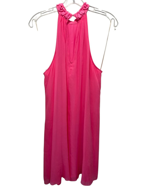 Trina Turk Size M Light Pink Silk Sleeveless Halter Neck Beaded Dress Light Pink / M