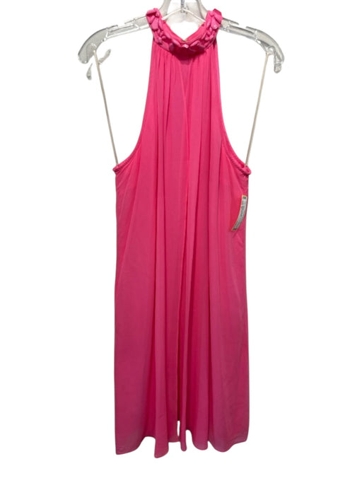 Trina Turk Size M Light Pink Silk Sleeveless Halter Neck Beaded Dress Light Pink / M