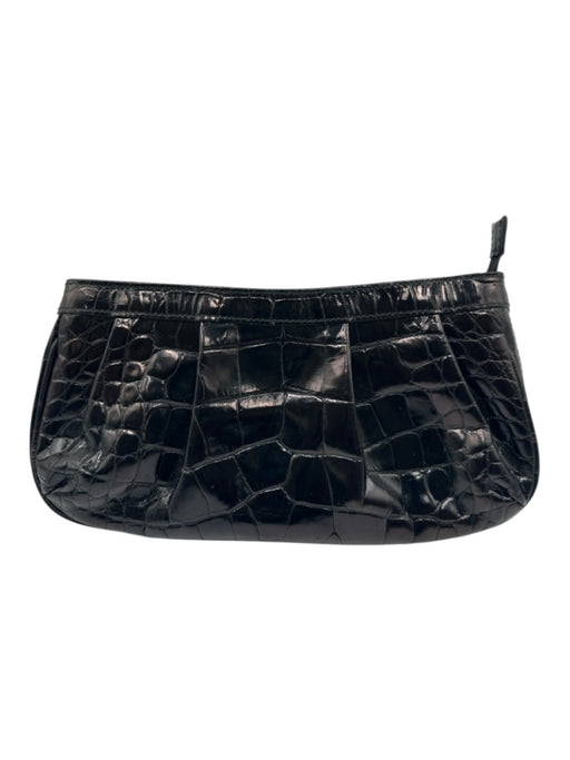 Furla Brown Leather Croc Embossed Cross Body Bag Brown