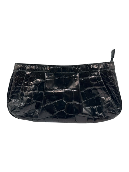 Furla Brown Leather Croc Embossed Cross Body Bag Brown