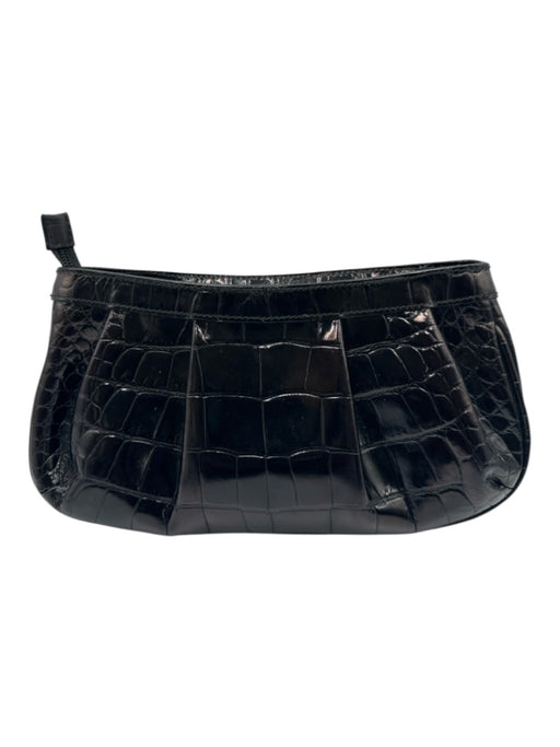 Furla Brown Leather Croc Embossed Cross Body Bag Brown