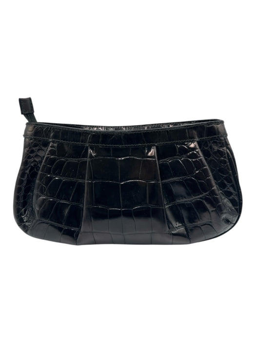 Furla Brown Leather Croc Embossed Cross Body Bag Brown