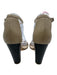 Emerson Fry Shoe Size 38 Beige Leather Block Heel Ankle Strap Open Toe Pumps Beige / 38