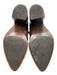 Frye Shoe Size 7.5 Brown Leather Pointed Toe Side Zip Stacked Heel Booties Brown / 7.5