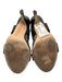 Emerson Fry Shoe Size 37 Black Leather Toe Strap Ankle Cuff Shoes Black / 37