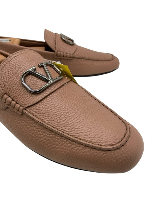 Valentino Shoe Size 45 Like New Beige Leather Pebbled Driver Dress Men's Shoes Beige / 45