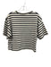 Spanx Size S Black & White Cotton Short Sleeve Stripe T Shirt Top Black & White / S