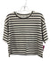 Spanx Size S Black & White Cotton Short Sleeve Stripe T Shirt Top Black & White / S