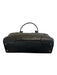 Tumi Black Pebble Leather Silver Hardware Zip Top Tote Bag Black / L