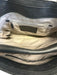 Tumi Black Pebble Leather Silver Hardware Zip Top Tote Bag Black / L