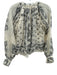 J Crew Size S Beige & Black Ramie Long puff sleeve Paisley Print Buttons Top Beige & Black / S
