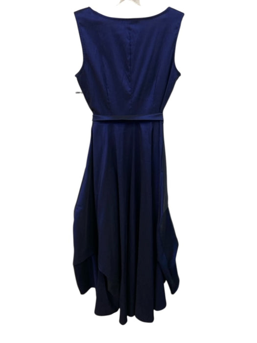 Samuel Dong Size S Navy Blue Polyester & Nylon Shimmer Sleeveless Dress Navy Blue / S