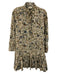 Tuckernuck Size S Beige, Blue & Multi Linen & Cotton Long Sleeve Floral Dress Beige, Blue & Multi / S